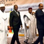 Ibrahim Boubacar Keïta, tchadien Idriss Déby, Mahamadou Issoufou, Mohamed Ould Abdel Aziz et Michel Kafando