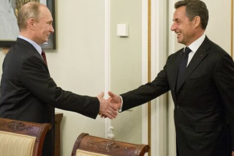 Vladimir Poutine et Nicolas Sarkozy