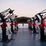 Les huit télescopes du système MEarth-South telescope array