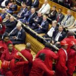 Les membres du parti EFF de Julius Malema