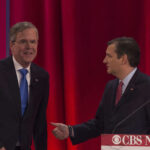 Jeb Bush ( à gauche) et Ted Cruz