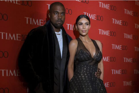 Kanye West and Kim Kardashian