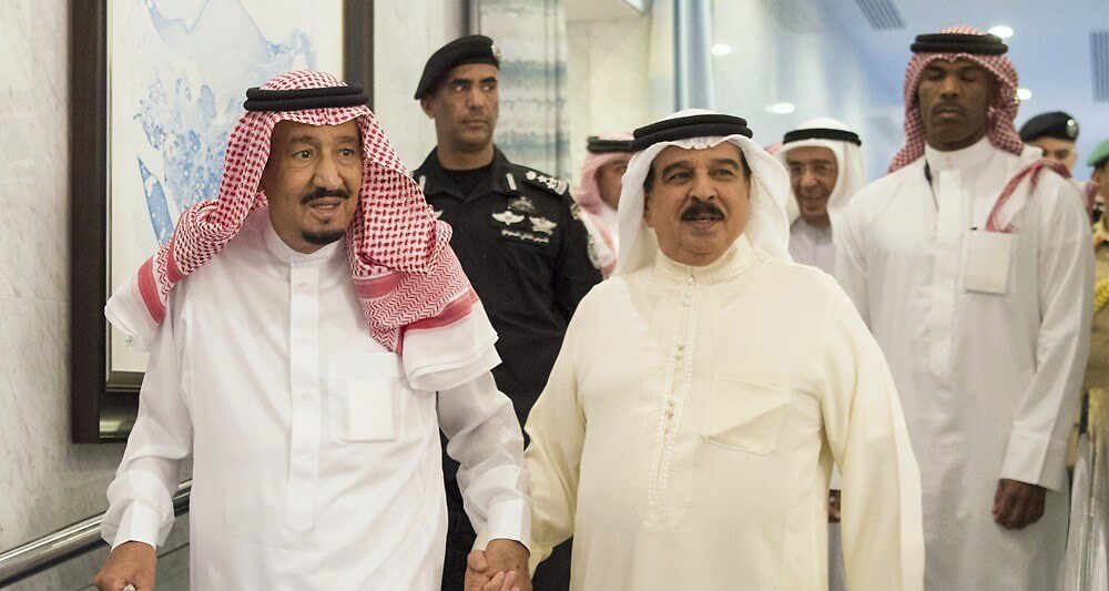 Les rois Arabie saoudite et du Bahrein