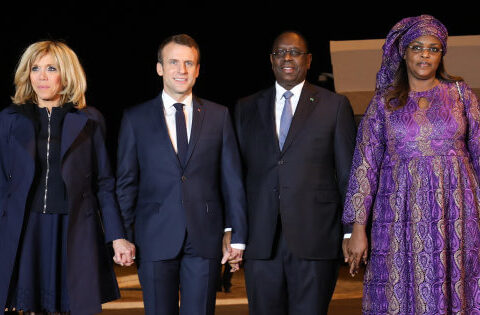 Couples présidentielle Francais et Sénégalais