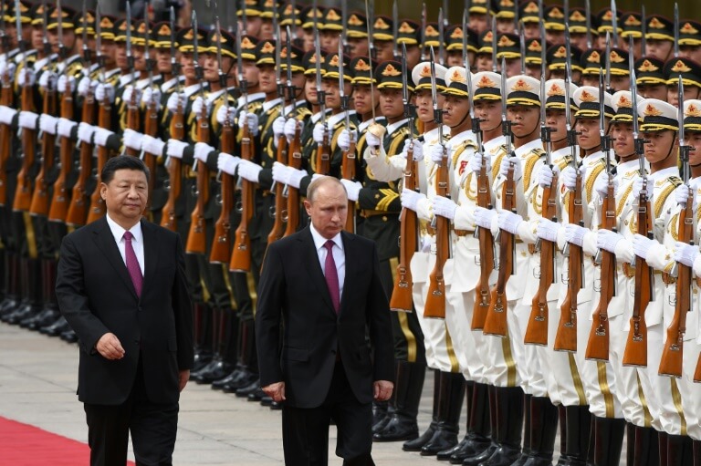 Vladimir Poutine en visite officielle en Chine