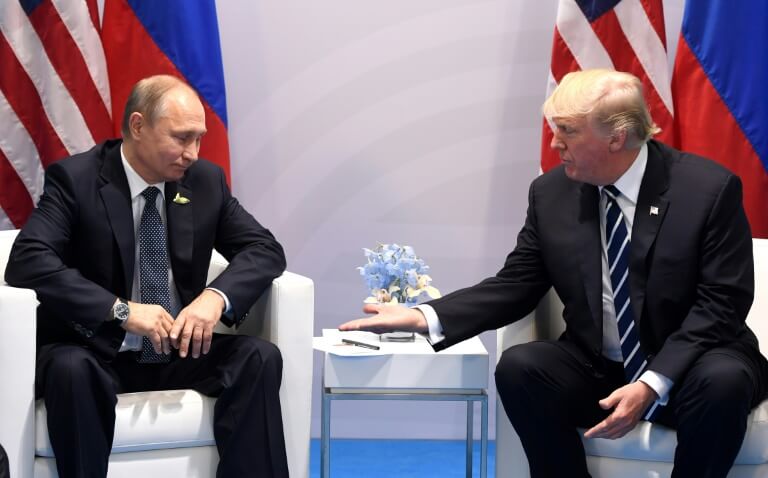 Le président russe Vladimir Poutine et son homologue américain Donald Trump
