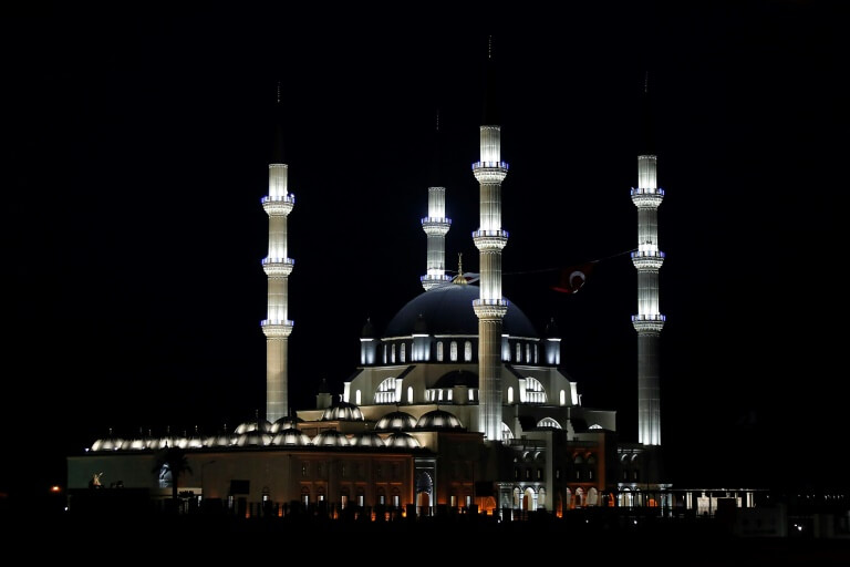Vue de la mosquée Hala Sultan