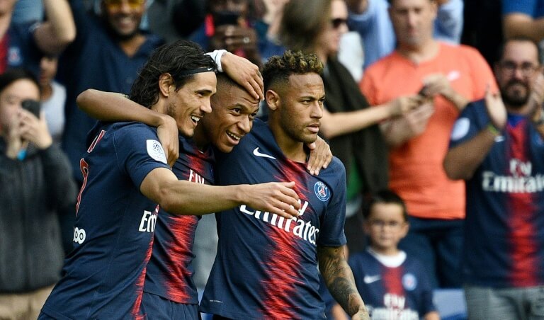 Le PSG d'Edinson Cavani, Kylian Mbappé et Neymar Jr, face à Angers