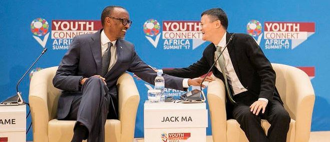 Paul Kagamé et Jack Ma