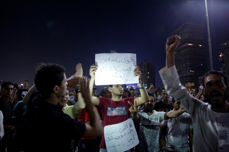 manifestants égyptiens