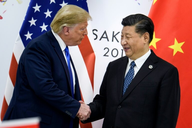 Le président Trump et son homologue chinois Xi Jinping