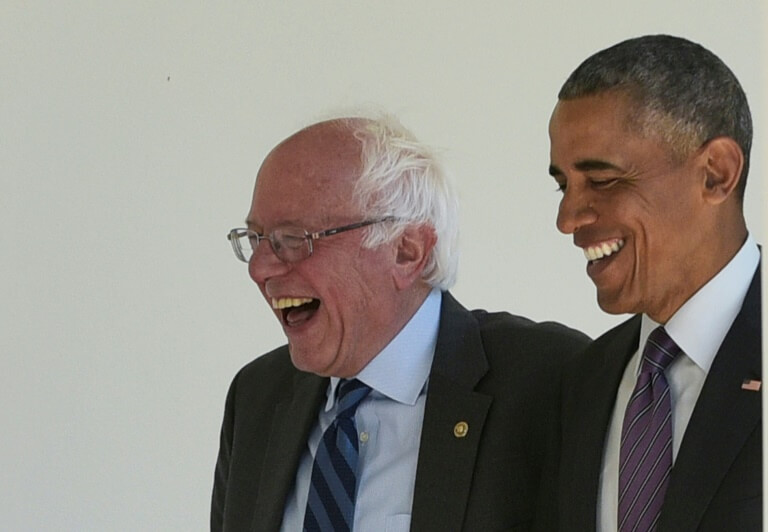 Barack Obama et Bernie Sanders