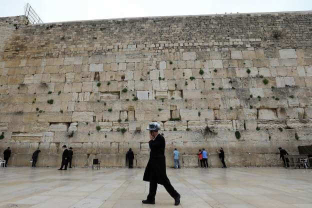 LE MUR DES LAMENTATIONS, JÉRUSALEM, ISRAËL.