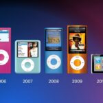 différents modèles d'iPod Nano