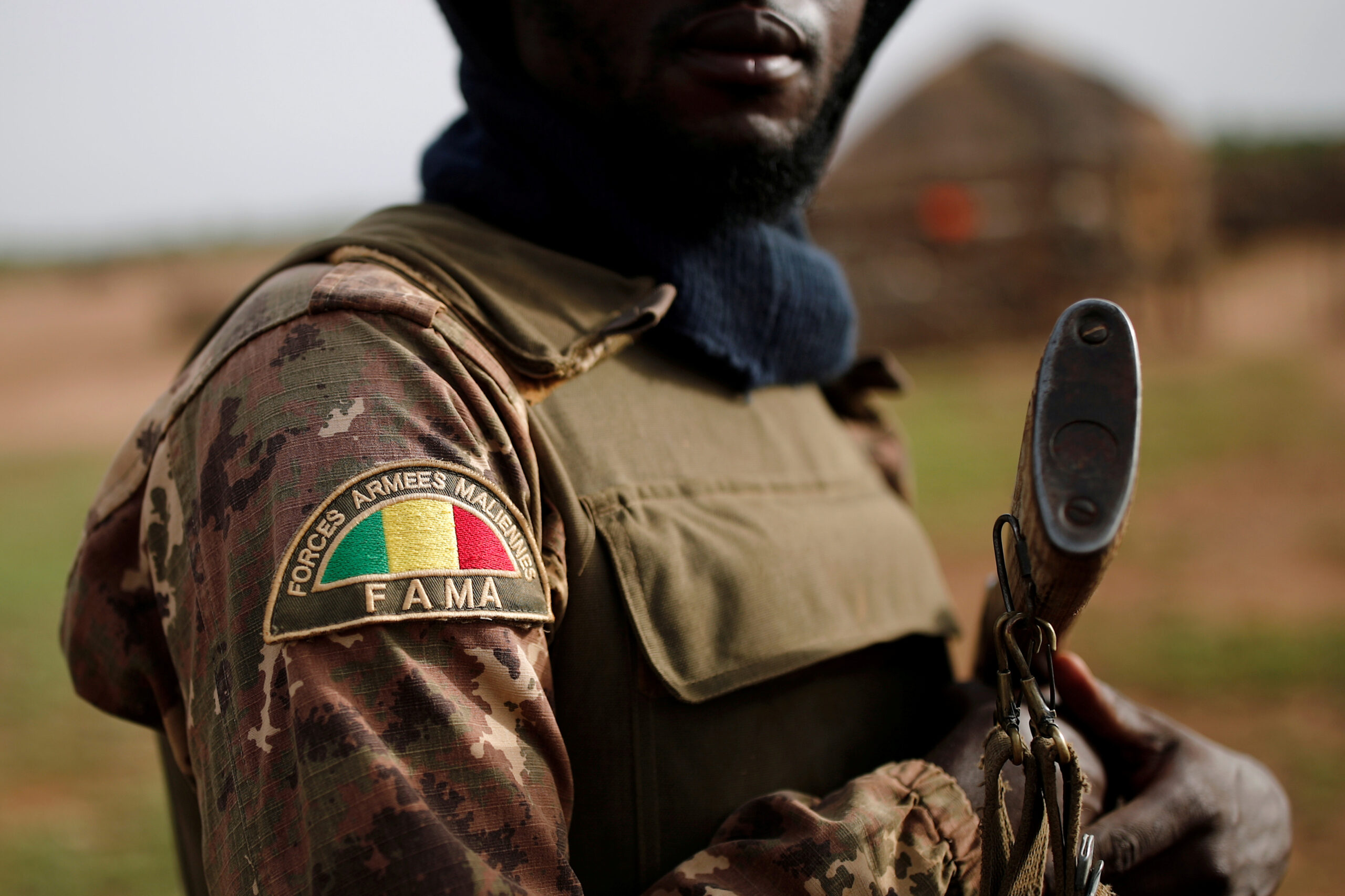 Soldat de l'armée malienne (FAMa) durant l'Operation Barkhane à Ndaki, Mali, le 29 juillet 2019.
© REUTERS/Benoit Tessier