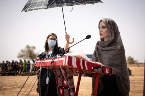 l'actrice américaine Angelina Jolie