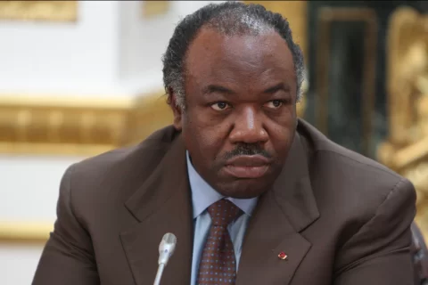 Ali Bongo, ancien président du Gabon, lors de la conférence sur la sécurité climatique à Londres, le 22 mars 2012